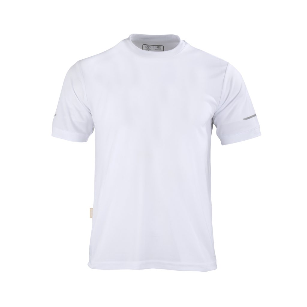 Polera Work Dry: durabilidad, solidez de color, respirable, secado rápido, control de humedad, antibacterial, protección UV, detalles reflectivos.