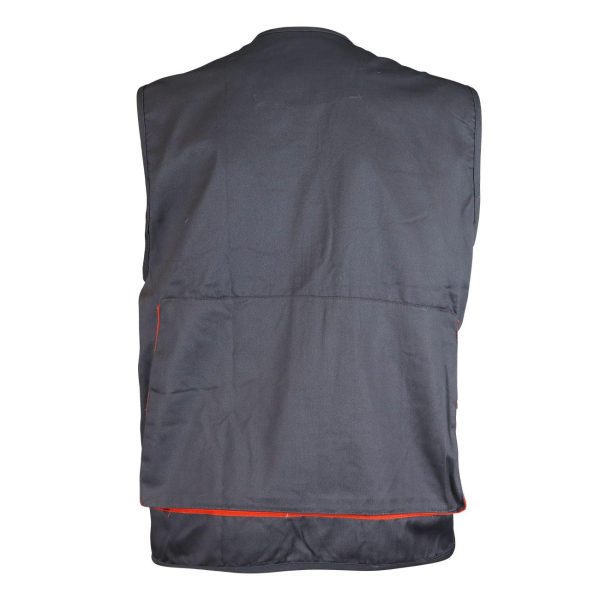 Chaleco Geologo Gabardina Gris/Naranjo - Imagen 2
