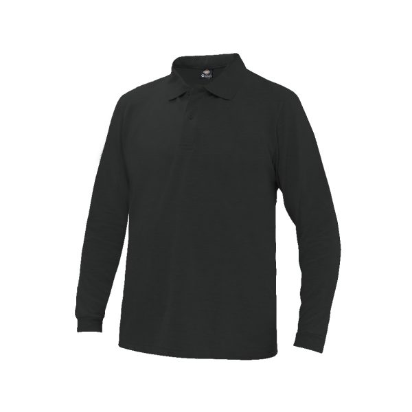 Polera Pique Comfort Spandex Manga Larga Hombre