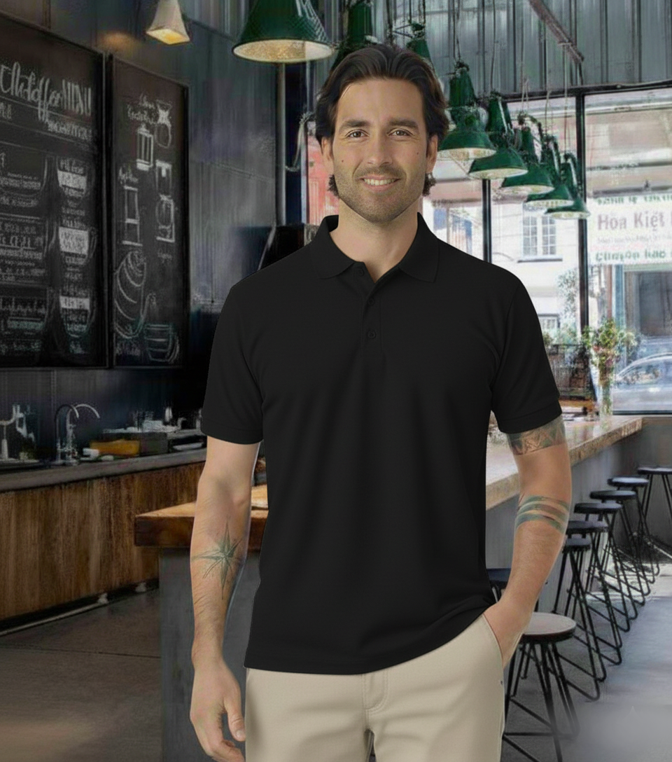 Polera Polo MC 60% Algodón – 40% Poliéster Manga Corta