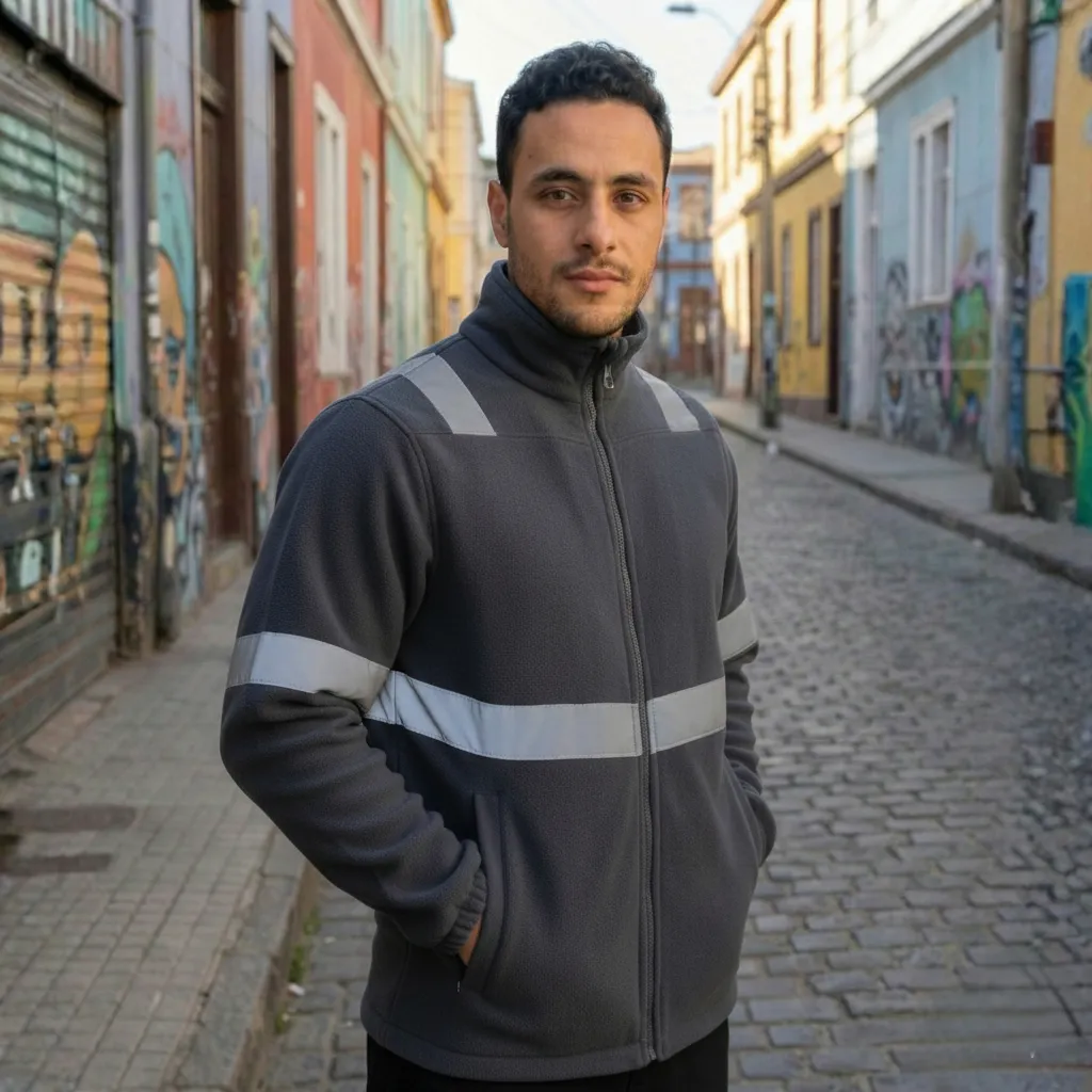 Micropolar Con Cinta Reflectiva Hombre