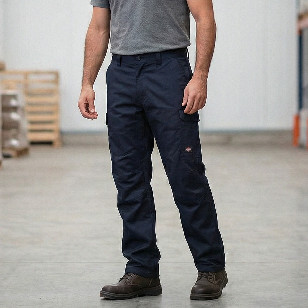 Pantalón Cargo Térmico Hombre Forro Polar Gabardina