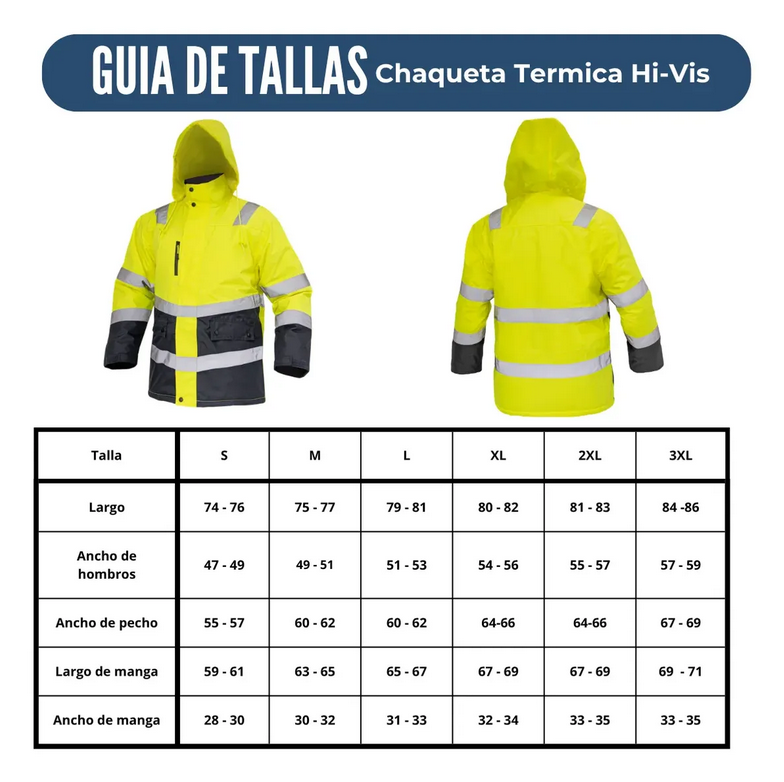 Parka Térmica de Alta Visibilidad Impermeable